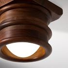 Pierce &amp; Ward Petite Wood Flush Mount (5.5")