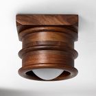 Pierce &amp; Ward Petite Wood Flush Mount (5.5")