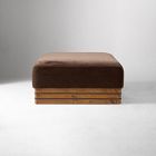 Pierce &amp; Ward Rectangular Pedestal Upholstered Ottoman