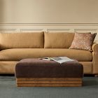 Pierce &amp; Ward Rectangular Pedestal Upholstered Ottoman