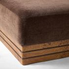 Pierce &amp; Ward Rectangular Pedestal Upholstered Ottoman