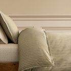 Pierce &amp; Ward Twill Stripe Duvet Cover &amp; Shams
