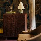 Pierce &amp; Ward Wave Burl Bar Cabinet (32")