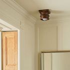 Pierce &amp; Ward Petite Wood Flush Mount (5.5")