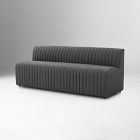 Open Box: Anniina Channeled Dining Bench (82") - Fiqa Boucle Charcoal