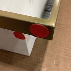 Open Box: Arched Metal Framed Medicine Cabinet (16.5"W x 31"H) - Antique Brass