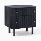 Open Box: Ellington Nightstand (24") - Black, Champagne Bronze