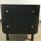 Open Box: Ellington Nightstand (24") - Black, Champagne Bronze