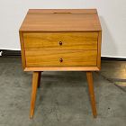 Open Box: Mid-Century Charging Nightstand (18") - Acorn