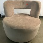 Open Box: Millie Swivel Chair - Performance Distressed Velvet Mauve