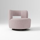 Open Box: Millie Swivel Chair - Performance Distressed Velvet Mauve