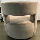 Open Box: Millie Swivel Chair - Performance Distressed Velvet Mauve