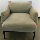 Open Box: Penn Chair - Performance Distressed Velvet Dune