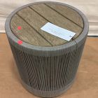 Open Box: Porto Outdoor Round Side Table (16.5") - Driftwood