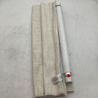 Open Box: Crossweave Cordless Roman Blackout Shade (26"W x 64"L) - Natural Canvas