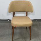 Open Box: Hyde Dining Chair - Ludlow Leather Cumin, Cool Walnut