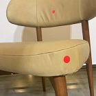 Open Box: Hyde Dining Chair - Ludlow Leather Cumin, Cool Walnut