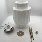 Open Box: Jules Pendant, Large - Antique Brass, Milk Glass