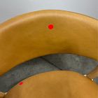 Open Box: Marcus Samuelsson Leather Dining Chair - Ludlow Leather Sesame, Blonde