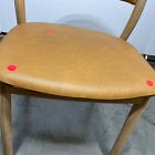 Open Box: Marcus Samuelsson Leather Dining Chair - Ludlow Leather Sesame, Blonde