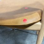 Open Box: Marcus Samuelsson Leather Dining Chair - Ludlow Leather Sesame, Blonde