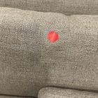 Open Box: Marin Sofa (85") - Performance Yarn Dyed Linen Weave Light Cardamom, Black