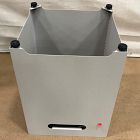 Open Box: Rutland Square Steel Propane Tank Cover Side Table (15.25"SQ x 20.25"H) - Lite Sand
