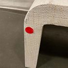 Open Box: Solstice Painted Raffia Low Coffee Table (44") - Whitewash