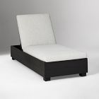 Open Box: Telluride Aluminum Outdoor Chaise Lounge - Crosshatch Weave Frost Gray, Dark Bronze Finish