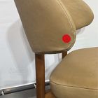 Open Box: Hyde Dining Chair - Ludlow Leather Cumin, Cool Walnut Frame