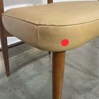 Open Box: Hyde Dining Chair - Ludlow Leather Cumin, Cool Walnut Frame