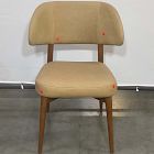 Open Box: Hyde Dining Chair - Ludlow Leather Cumin, Cool Walnut Frame