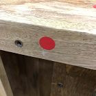 Open Box: Industrial Solid Wood Storage Side Table (20") - Raw Mango