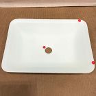 Open Box: VIGO Scotile Rectangular Vessel Sink - White