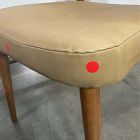 Open Box: Hyde Dining Chair - Ludlow Leather Cumin, Cool Walnut Frame