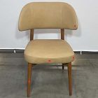 Open Box: Hyde Dining Chair - Ludlow Leather Cumin, Cool Walnut Frame