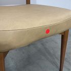 Open Box: Hyde Dining Chair - Ludlow Leather Cumin, Cool Walnut Frame