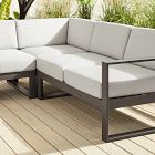 Portside Aluminum Outdoor 4-Piece L-Shaped Sectional (121")