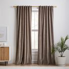 Cotton Velvet Curtain - Mocha