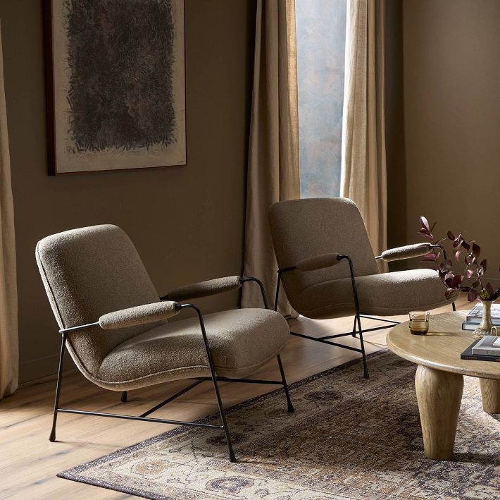 Alona Accent Chair, Flecked Upholstery | West Elm