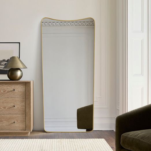 Lance Metal Floor Mirror by West Elm
