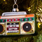 Glass Boombox Ornament