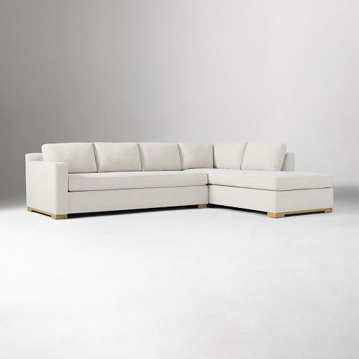 Reagan 2-Piece Bumper Chaise Sectional (107"-115") by West Elm