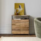 Industrial Solid Wood Cabinet (28")