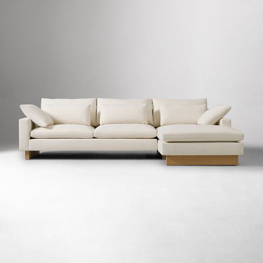 Harmony Extra Deep 2-Piece Chaise Sectional (112"-128") by West Elm