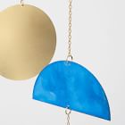 Circle &amp; Line Blue Patina Pivot Mobile