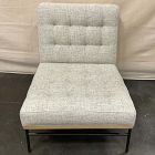 Open Box: Angled Legs Chair - Mabel Neutral Fleck, Natural/Gunmetal