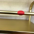 Open Box: Deco Curve Metal Wall Shelf - Antique Brass