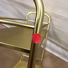 Open Box: Deco Curve Metal Wall Shelf - Antique Brass