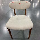 Open Box: Edison Dining Side Chair - Performance Chenille Tweed Sand, Cool Walnut